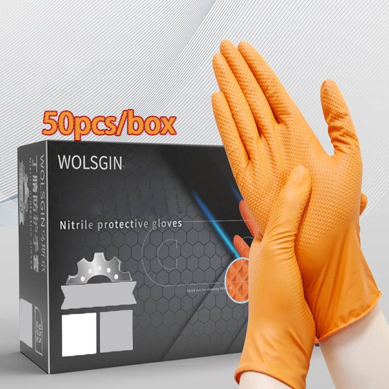 Nitrile Mechanic Glove - 20/50 Buah Sarung Tangan Nitril Hitam
