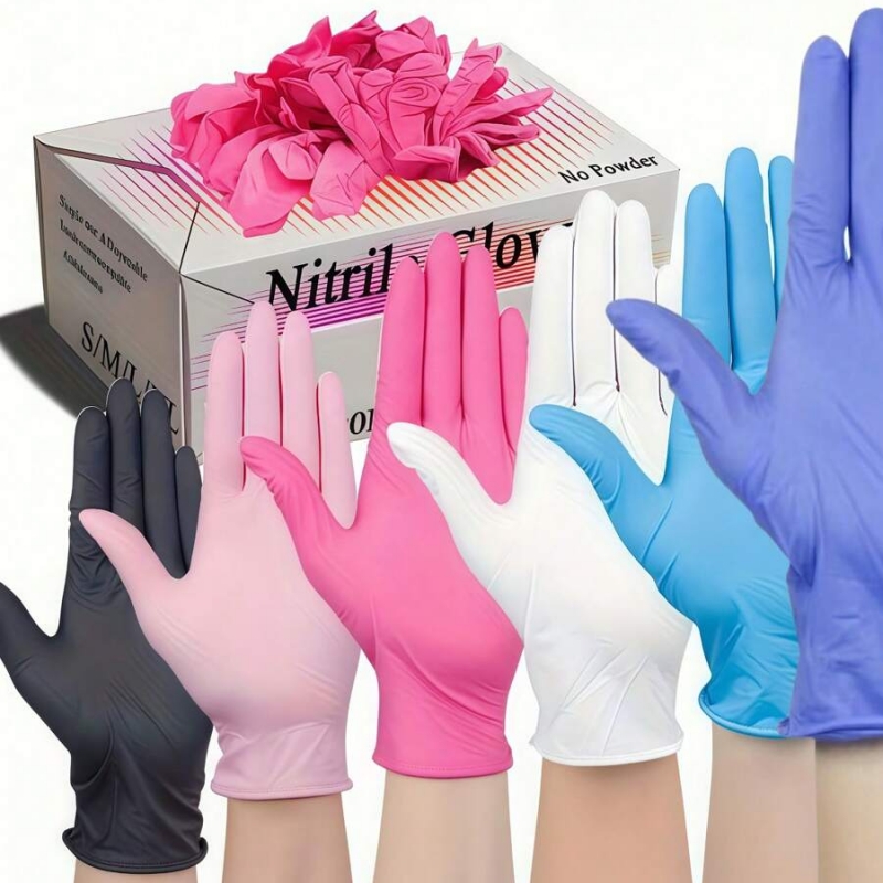 Nitrile Mechanic Glove - 100 Buah Sarung Tangan Nitril Sekali