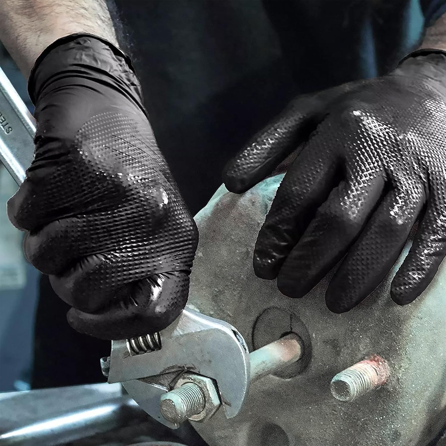 Sarung Tangan Nitril Hitam Sar - Nitrile Mechanic Glove ulasan dan harga