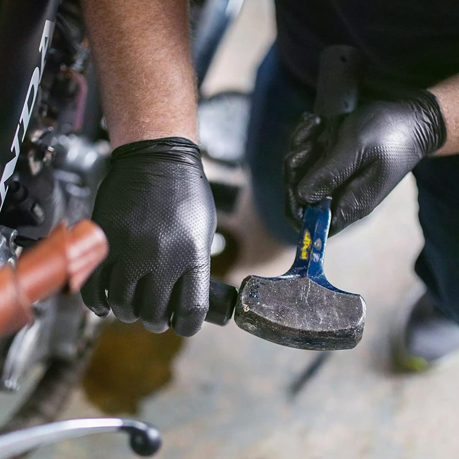 Sarung Tangan Nitril Hitam Sar - Nitrile Mechanic Glove ulasan dan harga