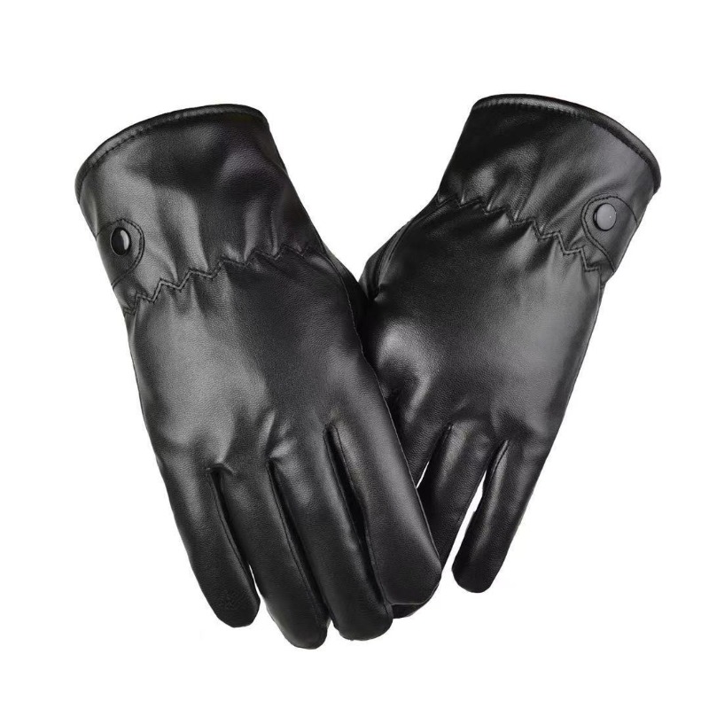 Sarung Tangan Kulit PU Hitam F - Leather Driving Glove ulasan dan harga