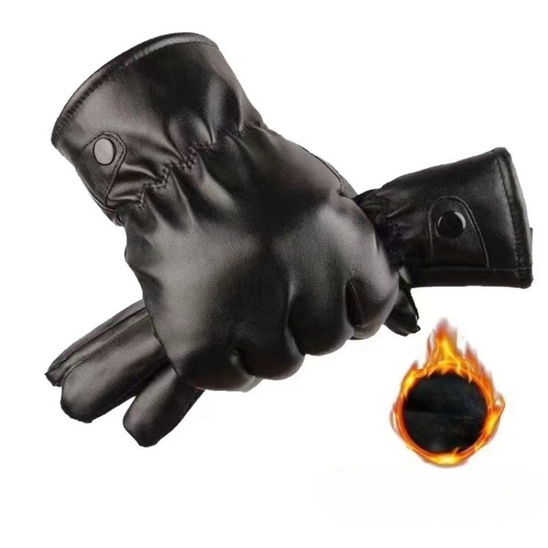 Sarung Tangan Kulit PU Hitam F - Leather Driving Glove ulasan dan harga