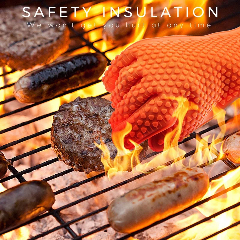Sarung Tangan Silikon BBQ untu - Oven Mitt Silicone ulasan dan harga