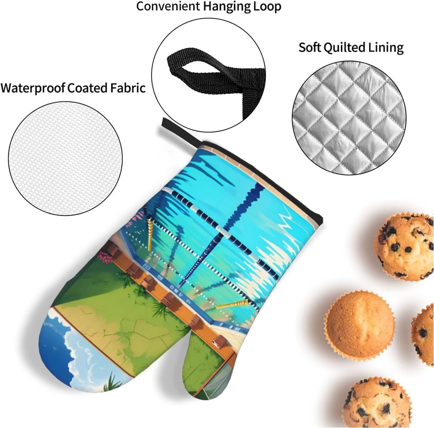 Sarung Tangan Oven dan Alas Pa - Oven Mitt Silicone ulasan dan harga